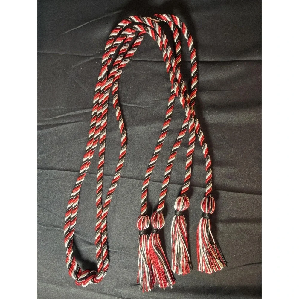 Red, Black, and‎ White Graduation Cord